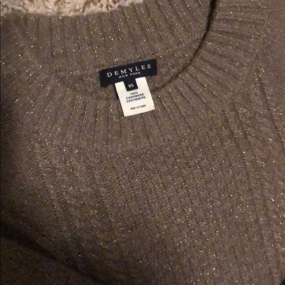 Gorgeous Demylee cable cashmere sweater
